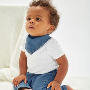Baby Rocks Denim Bandana Bib